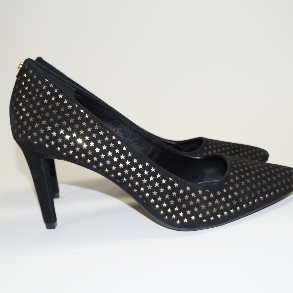 Michael Michael Kors Black Star Print Flex Heels - Picture 4 of 6
